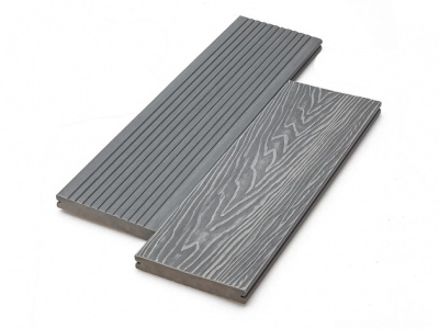 Террасная доска полнотелая Deckart Monolit Серая