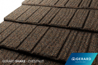 Композитная черепица Gerard Shake Chestnut