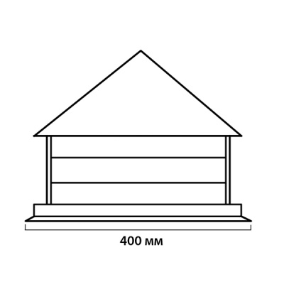 Дымник 400х400 мм