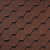 Гибкая черепица Quiet tile Shadow Карминно-красный