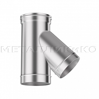 Дымоход Flue line Тройник 135 град. одноконтурный