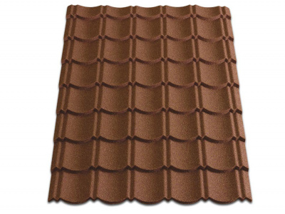 Композитная черепица Metrotile Aquapan Терракотовый
