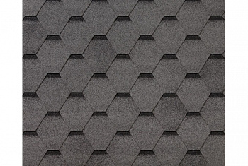 Черепица гибкая RoofShield Фемили Эко Лайт Стандарт серый с оттенением