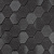 Гибкая черепица Quiet tile Rombica Базальтово серый